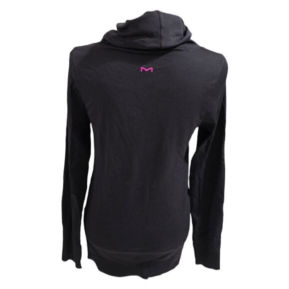 Maidenform Women's Seamless Sport Base layer Thermal Cowl Neck Tunic Black Med - Picture 6 of 8